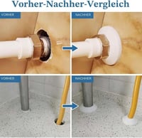 WOLMIK műanyag radiátorcső-gallér fehér, 14-16 mm csőátmérőhöz - 16 db 4