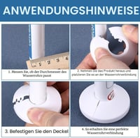 WOLMIK műanyag radiátorcső-gallér fehér, 14-16 mm csőátmérőhöz - 16 db 3