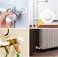 WOLMIK műanyag radiátorcső-gallér fehér, 14-16 mm csőátmérőhöz - 16 db 5