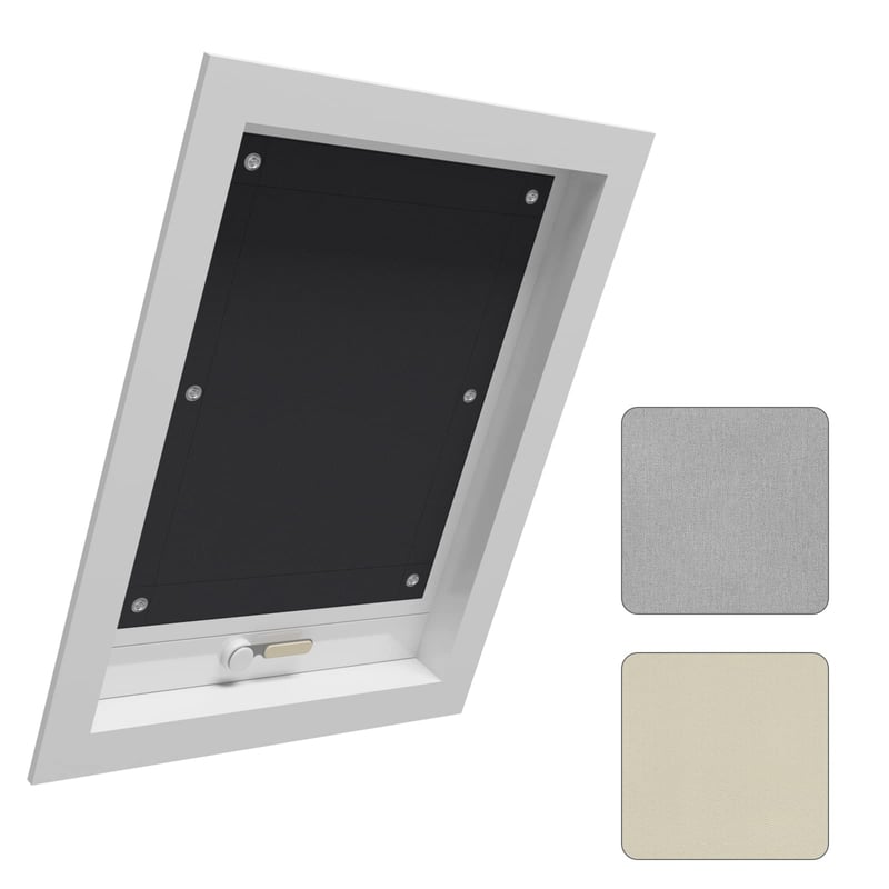 WOLTU Termoizolačná roleta na strešné okná bez vŕtania, zatemňovacia roleta s prísavkami, ochrana pred slnkom a teplom pre okná Velux a Roto, 116x120 cm