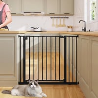 Poartă de siguranță pentru scări WOLTU 75-97 cm, grilaj metalic de protecție pentru copii și animale de companie 2