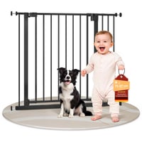 Poartă de siguranță pentru scări WOLTU 75-97 cm, grilaj metalic de protecție pentru copii și animale de companie 1
