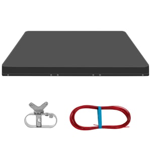 WOLTU Pravokutni pokrivač za bazen 300x200 cm, vodootporna solarna cerada od PE materijala 200 g/m², sa čeličnim užetom i aluminijskim zatezačem, tamnosiva