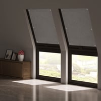 WOLTU Tepelne izolujúca roleta na strešné okná bez vŕtania, zatemňovacia roleta s prísavkami, ochrana pred slnkom a teplom pre okná Velux a Roto, 116x120 cm 2