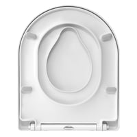 Colac WC WOLTU cu reductor pentru copii, capac toaletă în formă de D cu închidere lentă și sistem de detașare rapidă cu un singur buton, alb, 1 buc. 8