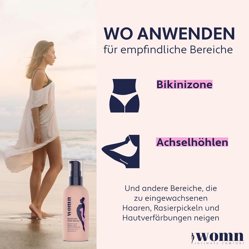 womn Intim Komfort Beépült Szőr Szérum 50ml - Borotvapattanás és Pigmentfoltok Ellen