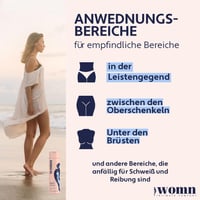 Womn Intimate Comfort Dry & Fresh Powder – Telový púder bez mastenca pre ženy proti poteniu, treniu a zápachu, 100 g 4