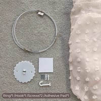Baldachin Elegant Wonder Space pentru Fetițe cu Pomponuri și Plasă de Țânțari pentru Pătuț și Pat Copii - Cort de Prințesă, Decor pentru Cameră, Colț de Lectură, Bej 6