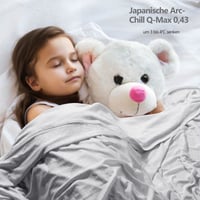 Pătură răcoritoare de vară WONGS BEDDING 2 în 1, cu două fețe, Arc-Chill Q-Max 0,43, pătură autocolantă pentru călătorii și canapea, gri, 150x200 cm 3