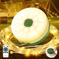 Ghirlandă luminoasă pentru camping Wonkelly, retractabilă, 10 m, iluminat LED portabil 4 în 1, reîncărcabil, pentru exterior 1