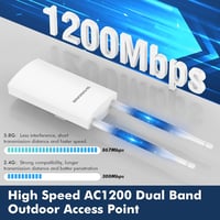 WONLINK AC1200 Outdoor WLAN Access Point 7202-2 WiFi Erősítő 2