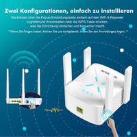 WONLINK WiFi6 1800Mbps Dual Band Wireless Repeater 4 Antenna Ethernet EU 8