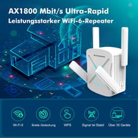 WONLINK WiFi6 1800Mbps Dual Band Wireless Repeater 4 Antenna Ethernet EU 2