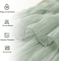 Wonuante 2 db Cheesecloth Asztali Futó 90x400 cm Bohó Gázlabda Esküvői Dekoráció 3