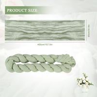 Wonuante 2 db Cheesecloth Asztali Futó 90x400 cm Bohó Gázlabda Esküvői Dekoráció 2