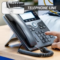 Wonvify RJ9 Spirál Telefonkábel 2db Vezetékes Telefon Kézibeszélő Csatlakozó 6