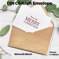 Woobroo kraft papír boríték DIN C6 (162x114 mm) - 100 db 3