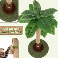 Woochpet Macskakaparó Pálmafa Forma 35cm Sisal Kötéllel Interaktív Játékkal 4