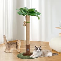 Woochpet Macskakaparó Pálmafa Forma 35cm Sisal Kötéllel Interaktív Játékkal 8