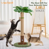Woochpet Macskakaparó Pálmafa Forma 35cm Sisal Kötéllel Interaktív Játékkal 2