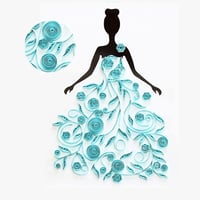 Woohome 48 darabos papír quilling készlet sablonokkal és mintázatokkal 3
