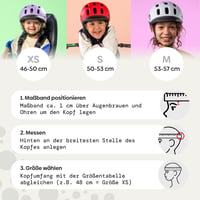 Detská cyklistická prilba woom Ready veľkosť S (50-53 cm) – So šiltom a ochranou proti nárazu – Nastaviteľná prilba pre chlapcov a dievčatá – Svetlosivá 4
