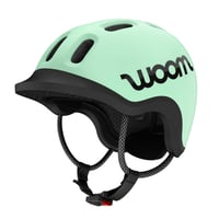 Detská cyklistická prilba woom Ready veľkosť S (50-53 cm) – So šiltom a ochranou proti nárazu – Pre chlapcov a dievčatá – Nastaviteľná – Mätová 1