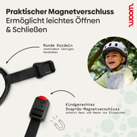 Detská cyklistická prilba woom Ready veľkosť S (50-53 cm) – So šiltom a ochranou proti nárazu – Pre chlapcov a dievčatá – Nastaviteľná – Mätová 6