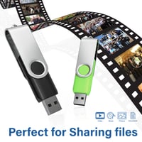 Stick USB 2.0 Wooolken 8 GB Negru - pachet de 100 bucăți cu 50 de brelocuri 3