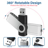 Stick USB 2.0 Wooolken 8 GB Negru - pachet de 100 bucăți cu 50 de brelocuri 7