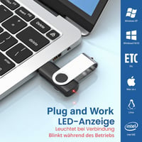 Stick USB 2.0 Wooolken 8 GB Negru - pachet de 100 bucăți cu 50 de brelocuri 2