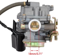 WOOSTAR PD18 Karburátor elektromos choke 40mm szűrővel GY6 50cc robogóhoz 2