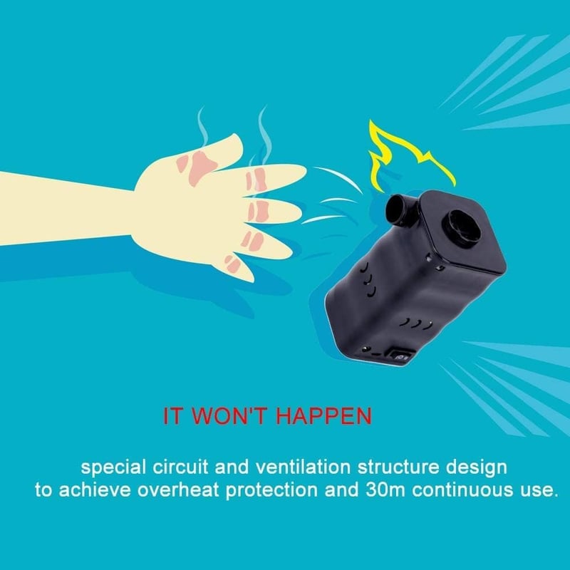 Woowind Kona Air Vezeték Nélküli Elektromos Légágy Pumpa Akkumulátoros Hordozható