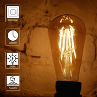 WOOWTT E27 LED Edison izzó 4W dimmelhető meleg fehér 2700K 3db szett 2