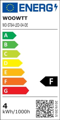 WOOWTT E27 LED Edison izzó 4W dimmelhető meleg fehér 2700K 3db szett 8