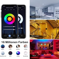 Inteligentná LED žiarovka Woox E27, RGB, Wi-Fi, kompatibilná s Alexa/Google Home, 4 ks 3
