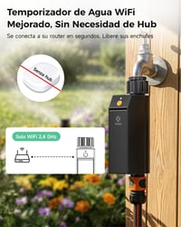 Inteligentný WiFi zavlažovač Woox, bez nutnosti hubu, 2,4 GHz, ovládanie cez aplikáciu a hlasom, vodoodolnosť IP65, automatický časovač zavlažovania, odloženie pri daždi 2
