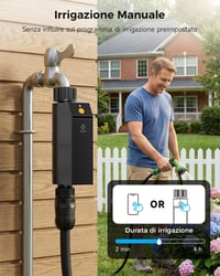 Inteligentný WiFi zavlažovač Woox, bez nutnosti hubu, 2,4 GHz, ovládanie cez aplikáciu a hlasom, vodoodolnosť IP65, automatický časovač zavlažovania, odloženie pri daždi 9