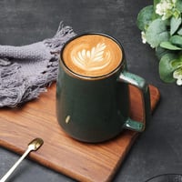 WOQIJENCV 700ml Kerámia Kávésbögre Zöld - Nagy Kapacitású Cappuccino és Teásbögre 3