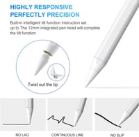 Wordcam Stylus Toll iPad-hez Tenyérérzékelővel - Kompatibilis iPad Pro 11/12.9, iPad Air 3/4/5, iPad 6-9 Gen, iPad Mini 5/6 Modellekkel 5