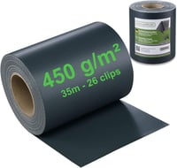 workingHOUSE Viewprotech Belátásvédelmi Szalag, 450 g/m² Kerítésfilm, Opak és Tartós 1