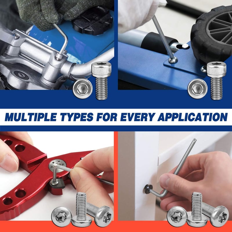 WORKPRO 18 részes Torx és gömbfejű imbuszkulcs szett 1.5-10mm Cr-V acél
