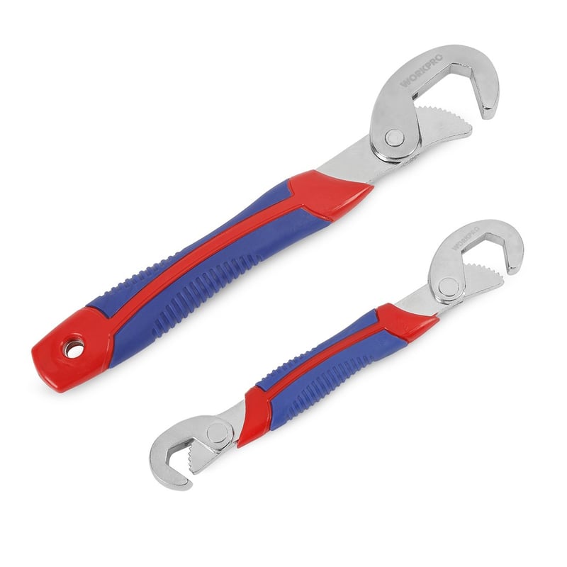 WORKPRO 2-dielna súprava univerzálnych rýchlonastaviteľných kľúčov, 9-32 mm, chróm-vanádiová oceľ, s ergonomickou pogumovanou rukoväťou