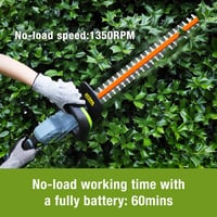 WORKPRO 20V akkumulátoros sövényvágó 510mm vágási hossz, akkuval és töltővel 4