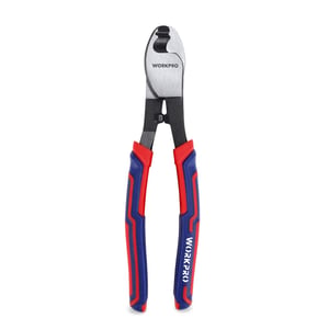 WORKPRO 210 mm Strihač káblov na hliníkové a medené káble - chróm-vanádiová oceľ, s mäkkou rukoväťou, pre jednoručné použitie, 330g