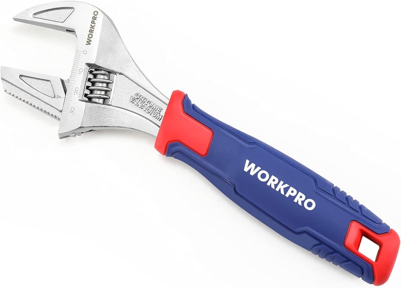 WORKPRO 2 az 1-ben állítható csavar- és csőkulcs, Cr-V - 200 mm