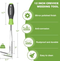 WORKPRO 30cm rozsdamentes gyomirtó szerszám fogazott éllel 2