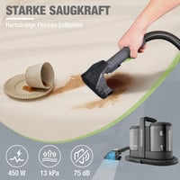 WORKPRO kárpittisztító porszívó 450W, 1,6 L - szürke 3