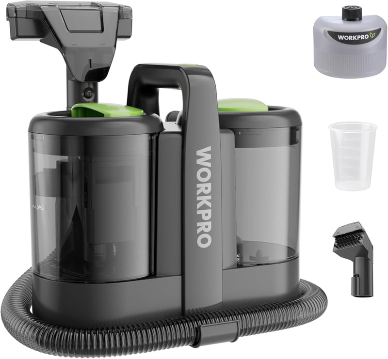 WORKPRO kárpittisztító porszívó 450W, 1,6 L - szürke