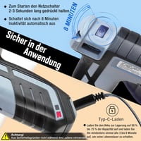 WORKPRO Akkumulátoros Ragasztópisztoly 3.6V - Vezeték Nélküli, 2600 mAh, 20 Ragasztórúddal, Gyors Felfűtés, Automatikus Kikapcsolás, Barkács 4